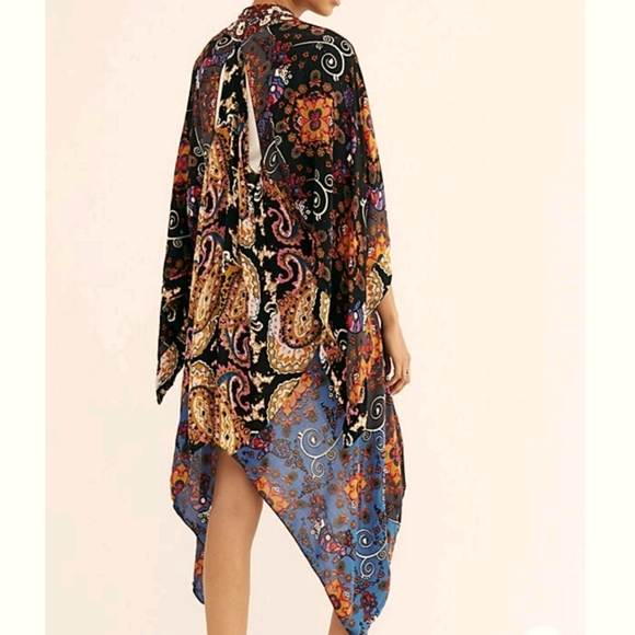 Free People Other - Free People Little Wing Kimono Black Combo NWT